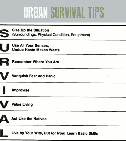 survival tips